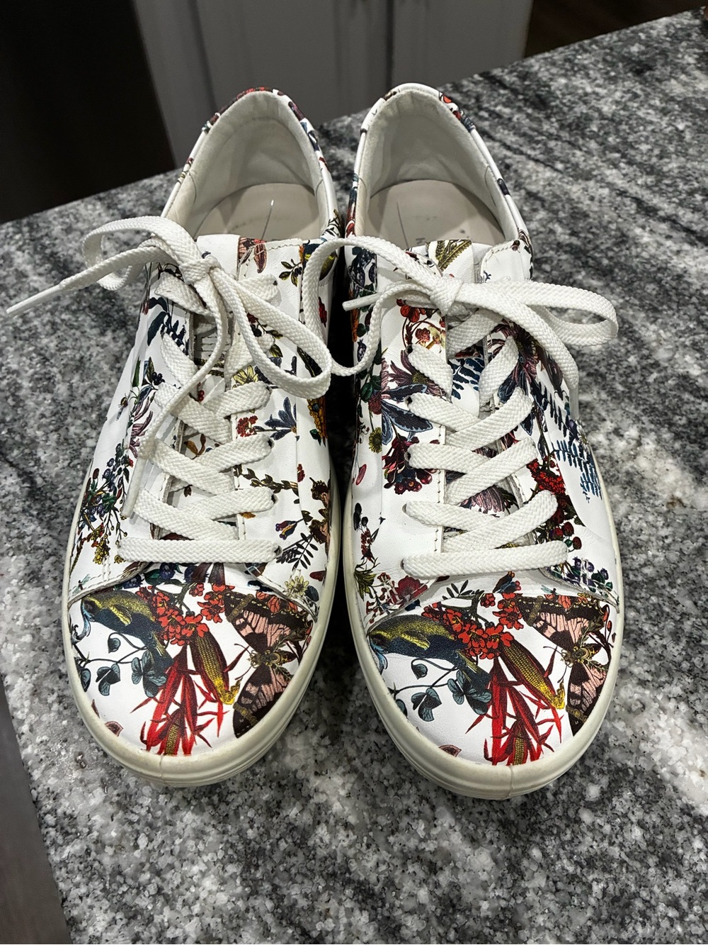 ECCO  x Kristjana S. Williams Soft 7 Floral Leather Sneakers